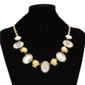 N-0781 New Fashion Charming Rhinestone Drop Gem Lovely Flowers Choker Necklace