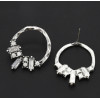 E-4795 Vintage Silver Gold Metal Rhinestone Drop Dangle Earrings for Women Boho Wedding Party Jewelry