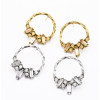 E-4795 Vintage Silver Gold Metal Rhinestone Drop Dangle Earrings for Women Boho Wedding Party Jewelry