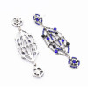 E-4794 Handmade Bohemian Flower  Rhinestone Drop Earrings Hook Earring for Women jewelry