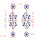 E-4794 Handmade Bohemian Flower  Rhinestone Drop Earrings Hook Earring for Women jewelry