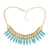 N-3040 Top fashion design luxurious gem pendant choker statement necklace for women