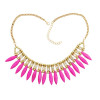 N-3040 Top fashion design luxurious gem pendant choker statement necklace for women
