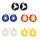 E-4812 5 Colors Trendy Summer Beach Short Tassel Sequins Flower  Drop Earring For Women Jewelry Design