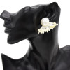 E-4807 Korean Style Fashion Jewelry Pearl Tassel Stud Earrings For Women
