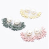 E-4807 Korean Style Fashion Jewelry Pearl Tassel Stud Earrings For Women