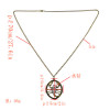 Vintage Style Clear Crystal Scorpion Necklace N-3336