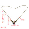 N-3382 Fashion Vintage Style Colorful Glazed Fly Wing Eagle Pendant Necklace Jewelry