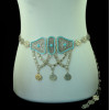 N-5224 Boho Ethnic Tribal Festival Jewelry Coin Resin India Belt Belly Body Chain Jewelry