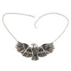 N-3252 European style Fashion The eagle expanded its wings Choker Bib Necklace