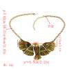 N-3252 European style Fashion The eagle expanded its wings Choker Bib Necklace