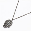 N-6114 Vintage Gun Black Cartoon Avatar Alloy Pendant Necklace Jewelry