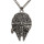 N-6114 Vintage Gun Black Cartoon Avatar Alloy Pendant Necklace Jewelry