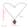 N-6114 Vintage Gun Black Cartoon Avatar Alloy Pendant Necklace Jewelry