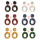 E-4822 6 Colors Fashion Rhinestone Enamel Drop Earrings for Women Wedding Party Jewelry Gift