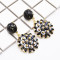 E-4820 Handmade Bohemian Flower Rhinestone Drop Earrings Hook Earring for Women Party Jewelry