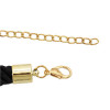 N-3768 Korea Style Female Black Exaggerated Big Red Lip Rhinestone Pendant Choker necklace