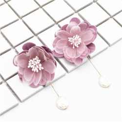 E-4819 Fashion Earrings Dangle Big Flower Earring for Wedding Party