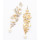 E-4817 Elegant Simulated Pearl Rhinestone Long Drop Earrings for Women Bridal Wedding Party Jewelry