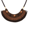 N-7112 5 Colors Bohemain Leather Chain Fringe Tassel Pendant Necklaces for Women Wedding Party Jewelry