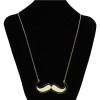 N-2830 Fashion Colorful Enamel Gold Plated Personalized Beard Shape Pendant Necklace
