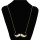 N-2830 Fashion Colorful Enamel Gold Plated Personalized Beard Shape Pendant Necklace
