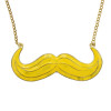 N-2830 Fashion Colorful Enamel Gold Plated Personalized Beard Shape Pendant Necklace