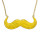 N-2830 Fashion Colorful Enamel Gold Plated Personalized Beard Shape Pendant Necklace