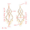 E-4825 Trendy Wedding Earring Full Artificial Pearl Rhinestone Drop Earrings For Women Jewelry Design