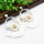 E-4824 Handmade Hairball Tassel Drop Earrings Flower Crystal Earrings for Women