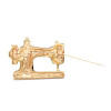 P-0411 2 Styles Sewing Machine Christmas Socks Brooch Pins for Women Party Fashion Accessories