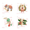 P-0412 4 Styles Trendy Bohemian Animal Gold Rhinestone Brooch For Women Jewelry Design