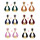 E-4830 6 Colors Personality Trendy Alloy Water Prop Shapes Rhinestone Earring For Women Jewelry Design