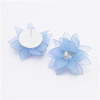 E-4827 Elegant Acrylic Petal Flower Stud Earring Rhinestone Crystal Earrings for Women