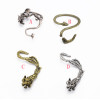 E-1203 E-1205 E-1204 4 Styles  Fashion Gothic Punk Silver Bronze  plated Cuff Clip Earings Unique stud Earrings Jewelry