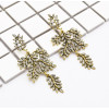 E-4832 2 Colors Personality Trendy Alloy Leaf Shapes Rhinestone Earring For Women Jewelry Design