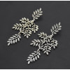 E-4832 2 Colors Personality Trendy Alloy Leaf Shapes Rhinestone Earring For Women Jewelry Design