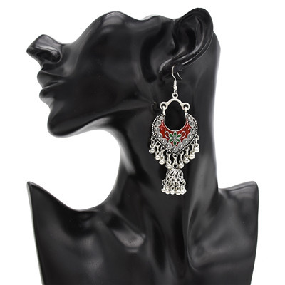 E-4831 Vintage Silver Tassel Drop Dangle Earrings For Women Jewelry Design