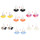 E-4836 8 Colors Trendy Sheet Metal Plastic Paper Tassel Drop Earring For Women Jewelry Design