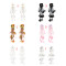 E-4843 Bohemian Vintage Sequins Flower Earrings Acrylic Sequins Tassel Earrings Pendant Drop Dangle Earrings Hook Earring