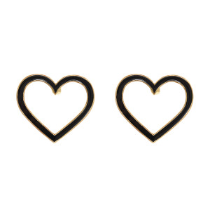 E-4839 Heart Love Stud Earrings Valentine's Day Present