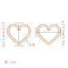 E-4839 Heart Love Stud Earrings Valentine's Day Present