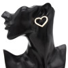 E-4839 Heart Love Stud Earrings Valentine's Day Present
