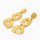 E-4844 2 Colors Irregular Sheet Metal Drop Earring For Women Jewelry Design