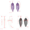 E-4847 3 Colors Fashion Bohemian Long Tassel Bead Earrings for Women Jewelry