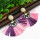 E-4851 Fashion Resin Crystal Beads Statement Plastic Tassel Drop Earrings for Women Boho Party Jewelry Gift