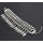 B-0909  Vintage Silver Rhinestone Leaf Pendant Bracelets for Women Bohemian Wedding Party Jewelry