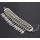 B-0909 Vintage Silver Rhinestone Leaf Pendant Bracelets for Women Bohemian Wedding Party Jewelry