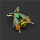 P-0415 Personality Animal Insect Cicada Brooch Coat Cardigan Pin