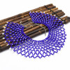 N-7115 Bohemian Resin Bead Tassels Fashion Choker Necklace Pendant